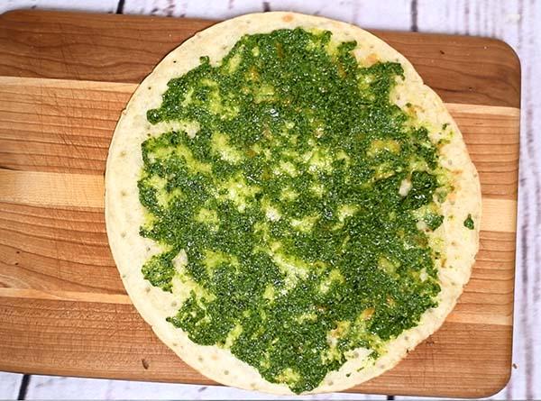Veggie Pesto Cauliflower Pizza - Step 1
